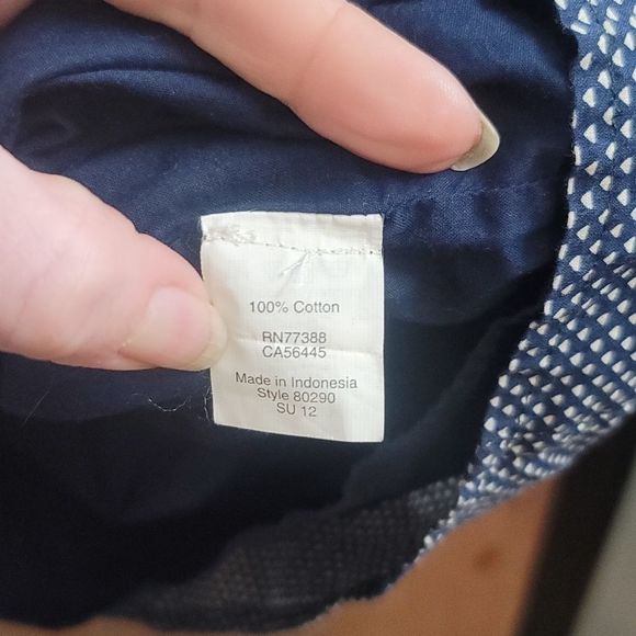 𝅺women's navy blue and white j crew spaghetti straps dress. Size small. - Picture 4 of 6